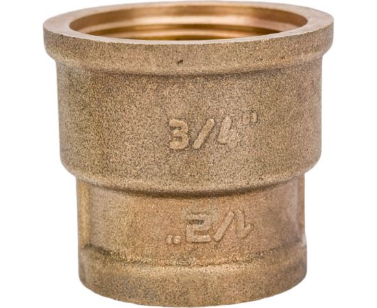 Переходная муфта LD PRIDE 3/4 - 1/2 вн/вн латунь 549732 – изображение 3