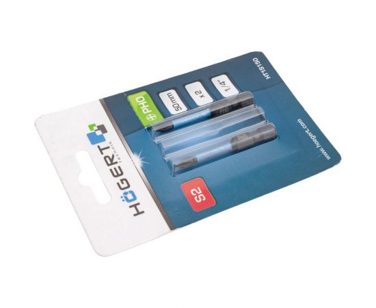 Биты ударные PH0, 50 мм, сталь S2, 2 шт HOEGERT TECHNIK HT1S150 – изображение 3