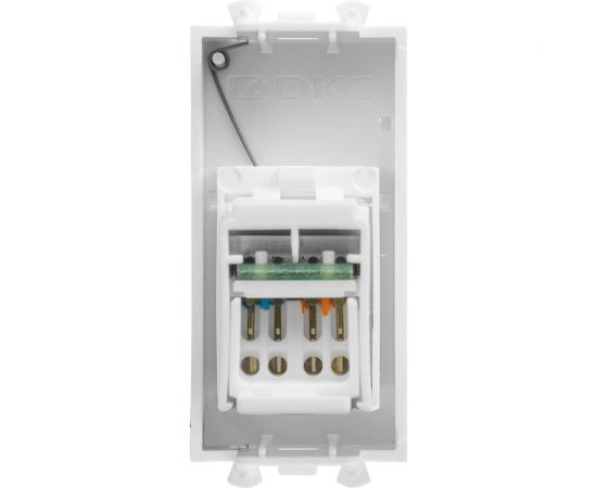 Компьютерная модульная розетка DKC 1 модуль Avanti "Белое облако" RJ-45 категории 6 4400291 – изображение 3