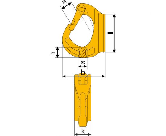 Крюк приварной тип G-100 Q=10 т TEHNOLIFT 4687202159147 – изображение 6