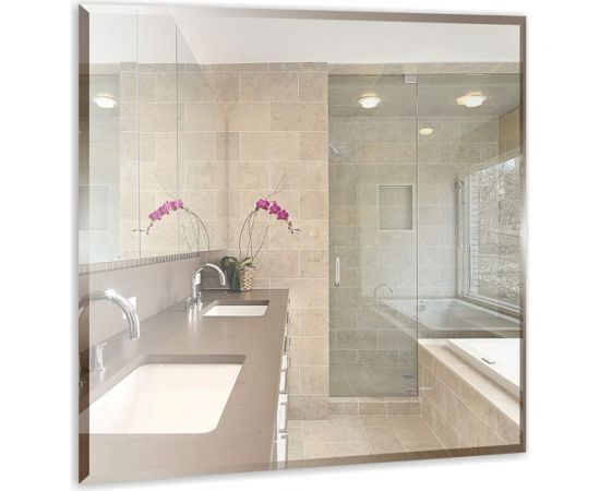 Зеркало mixline Квадрат 530х530 без полки, с фацетом 525418 