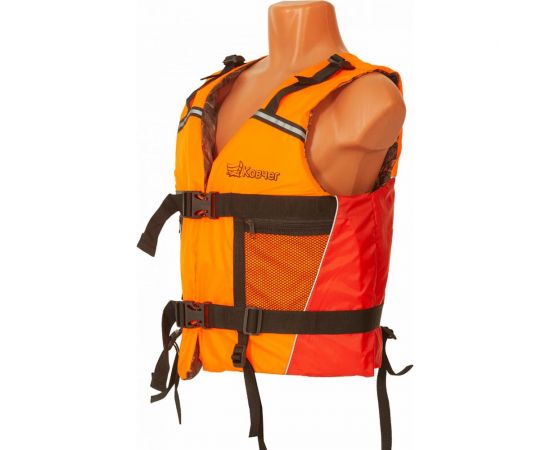 Спасательный жилет КОВЧЕГ Тритон, р. 3XL-4XL/56-58, до 130 кг, оранжево-красный/камуфляж 725301019 