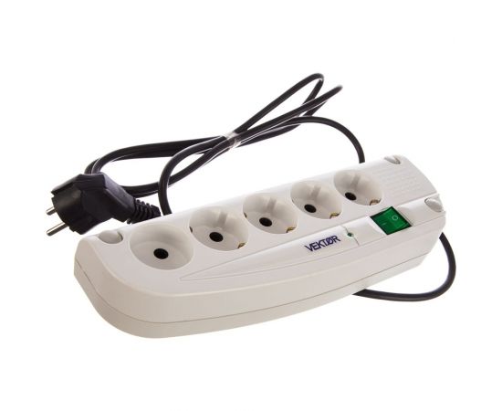 Сетевой фильтр Vektor Z NEW 3.5 кВт светло-серый 1.8-2м 15581 