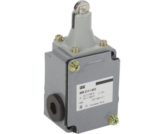 Концевой выключатель IEK ВПК-2111-БУ2, толкатель с роликом, IP65 KV-1-2111-1 
