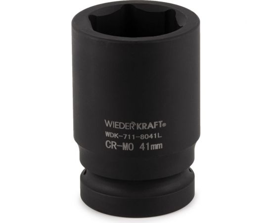 Головка торцевая ударная глубокая 6-гранная (41 мм; 1"") WIEDERKRAFT WDK-711-8041L 