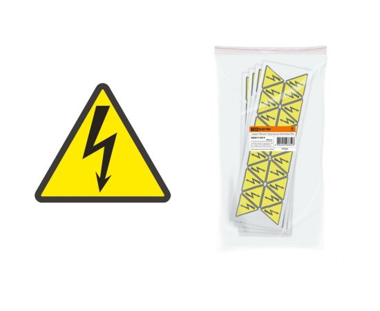 Символ Молния TDM треугольник 50х50х50мм SQ0817-0014 