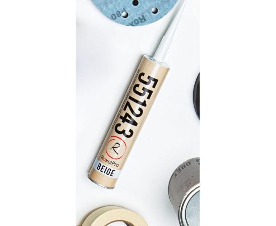 Многоцелевой ПУ герметик RoxelPro 550 бежевый картридж, 310 мл 551243 – изображение 2