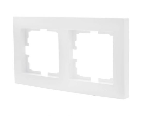 2-ая горизонтальная рамка Lezard VESNA без вставки, белая 742-0200-147 – изображение 2