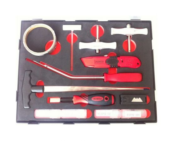 Набор для демонтажа автостекол 13шт FORCE K913M1 – изображение 2