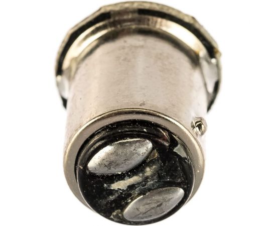 Автолампа диод S25 18 SMD диодов BAY15d 2-контурная белая SKYWAY S08201249 – изображение 3