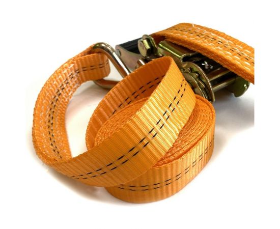 Стяжной ремень с храповиком для крепления груза ТамбовТехСнаб 1.6/3 т, 4 м, 35 мм 7930105412312 – изображение 3