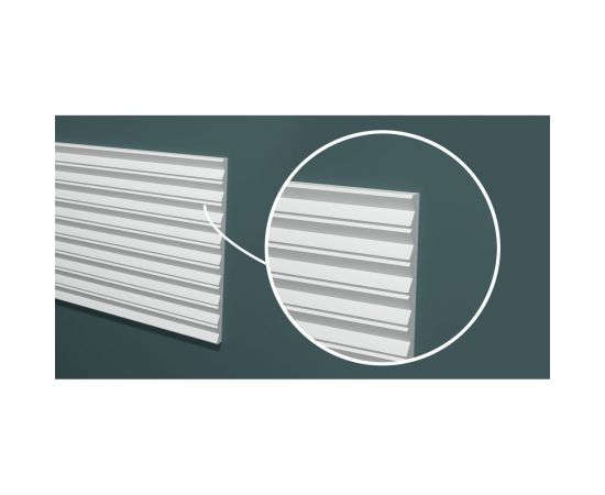 Панель стеновая ""Грани"" ударопрочная, влагостойкая, под покраску Decor-Dizayn 180x10x3000 мм DD908 (3m) – изображение 4