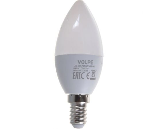 Светодиодная лампа Volpe LED-C37-7W/DW/E14/FR/NR. Форма свеча, матовая. UL-00003794 – изображение 2