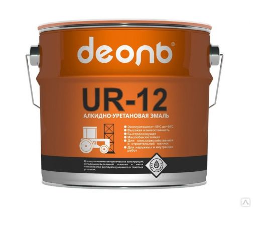 Быстросохнущая автоспецэмаль ДЕОЛЬ UR-12 белая, глянцевая UR12W3 – изображение 3