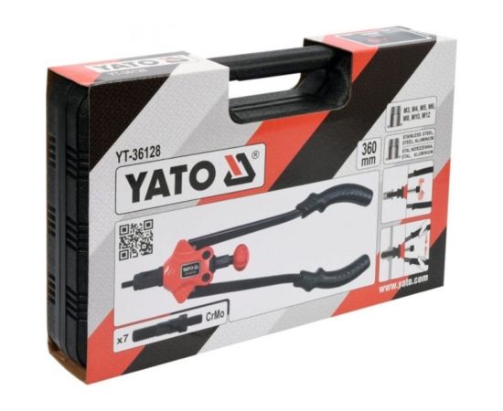 Заклепочник для резьбовых заклепок YATO М3-М12 YT-36128 – изображение 3