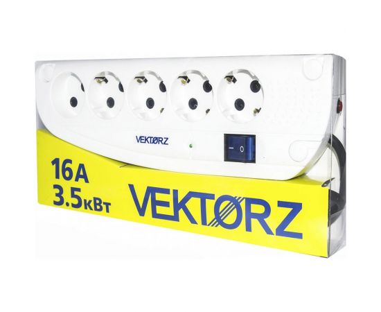 Сетевой фильтр Vektor Z NEW 3.5 кВт светло-серый 1.8-2м 15581 – изображение 2