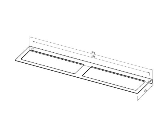 Настенный держатель-органайзер для мотков скотча EMBODIMENT черный EMB-WOPW-L-B – изображение 3
