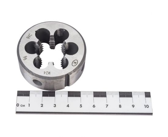 Метрическая плашка ТехноСталь М24.0х3.0 9ХС t240093 – изображение 2