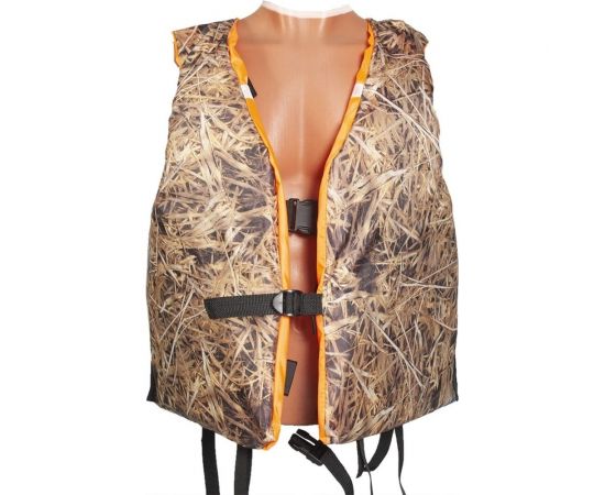 Спасательный жилет КОВЧЕГ Тритон, р. 3XL-4XL/56-58, до 130 кг, оранжево-красный/камуфляж 725301019 – изображение 4