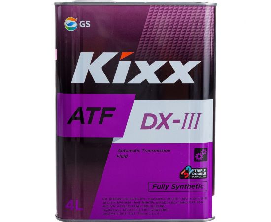 Трансмиссионное масло KIXX ATF DX-III, синтетическое, 4 л L250944TE1 
