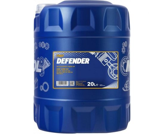Полусинтетическое моторное масло MANNOL DEFENDER 10W40 20 л 1191 