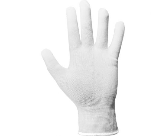 Нейлоновые перчатки Armprotect белые, без доп покрытия, р9 6220 