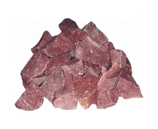 Камень LK Малиновый кварцит колотый мелкий, коробка 20 кг О-1209214 