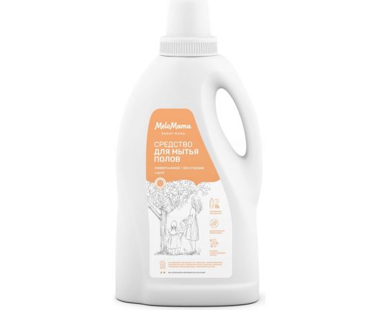Универсальное средство для мытья полов MeloMama без отдушки, 1 л 77227 