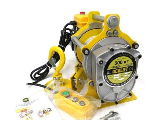 Электрическая лебедка OCALIFT TSA 500 220в г/п 500/1000кг, 2,3кВт, 40м TSA50040m220v 