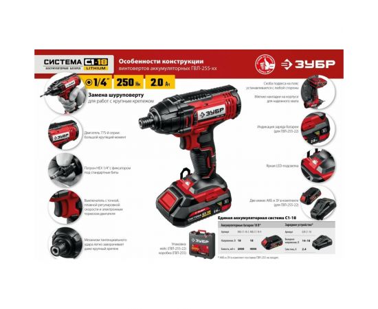 Ударный винтоверт ЗУБР ГВЛ-255 – изображение 18