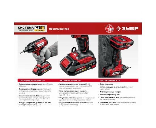 Ударный винтоверт ЗУБР ГВЛ-255 – изображение 13