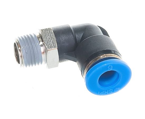 Фитинг цанговый угловой с наружной резьбой 1/8M для трубки диаметром 6 мм SHPI PL 06-R01 – изображение 4