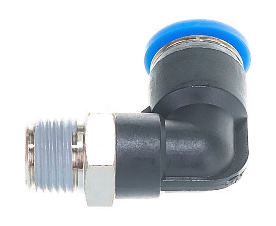 Фитинг цанговый угловой с наружной резьбой 1/8M для трубки диаметром 6 мм SHPI PL 06-R01 – изображение 2