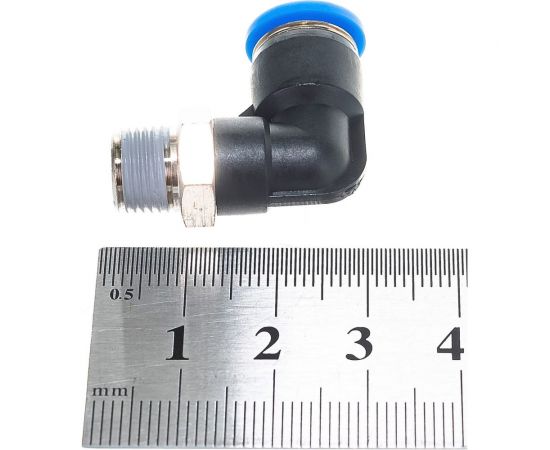 Фитинг цанговый угловой с наружной резьбой 1/8M для трубки диаметром 6 мм SHPI PL 06-R01 – изображение 3