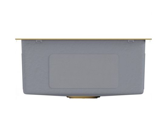 Мойка для подстольного монтажа MIXLINE PRO 45x42х20 см, толщина 3 мм, выпуск 3 1/2, с сифоном, золото 548566 – изображение 9
