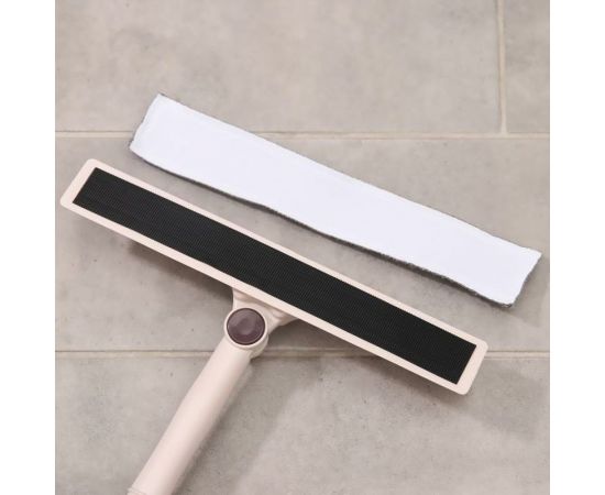 Окномойка Доляна с насадкой из микрофибры, фиксатор, стальная ручка, сгон силикон, 28х6х115 см 5635367 – изображение 9