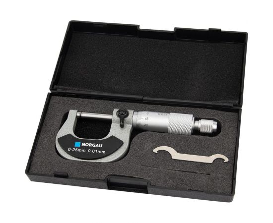 Микрометр 0-25mm/0,01mm с поверкой NORGAU 041001025/П – изображение 7