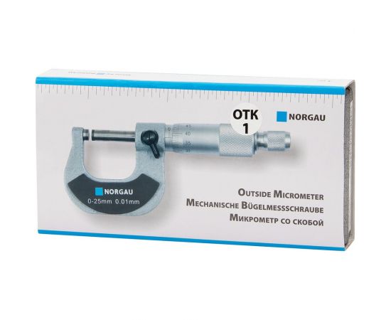 Микрометр 0-25mm/0,01mm с поверкой NORGAU 041001025/П – изображение 6