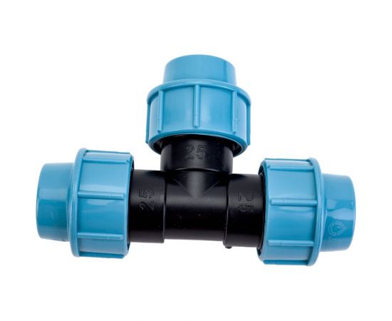 Тройник ПНД компрессионный 25 мм AV Engineering AVE107252525 