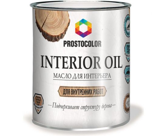 Масло для интерьера ПРОСТОКОЛОР белый 0,75 л 95432 