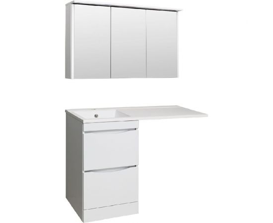 Тумба Runo ОРИОН 45 под умывальник Гамма 105 лайт белый 00-00000145 – изображение 2