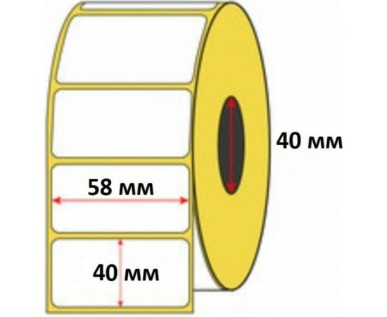 Этикетка SOFMIX Термо ЭКО, 58x40 мм, 700 шт. в рул., вт. 40 мм TD-12-1112-0.7-2-0 – изображение 2