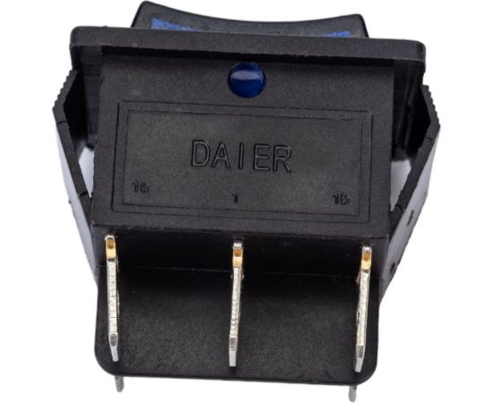 Клавиша Nord-Yada 250V 16А с нейтралью синяя с подсветкой (6контактов) ON-OFF (2шт в упаковке)-ON 905452 – изображение 3