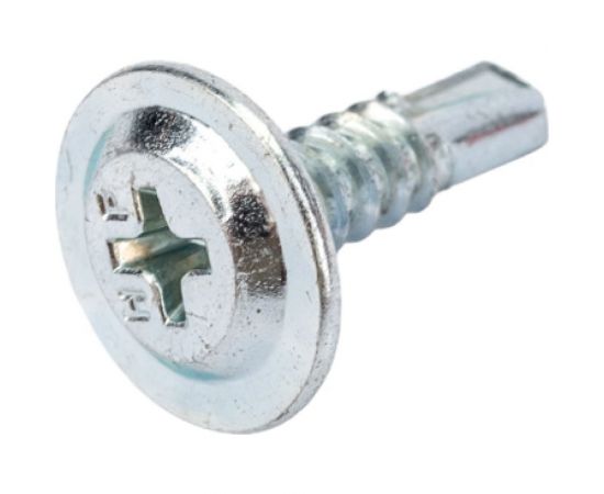 Саморез с прессшайбой HIMTEX для листов металла до 5 мм, с усил. св., PH2, 4,2х16, 1000 шт. 4216МSD – изображение 2