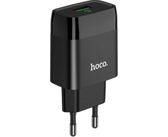 Зарядное устройство Hoco C72Q Glorious QC3.0 один USB порт, черный 801018 – изображение 3