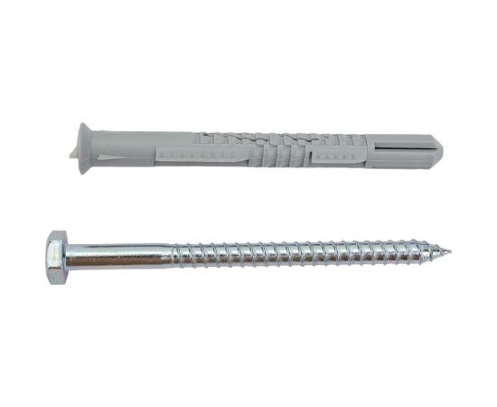 Фасадный дюбель КРЕП-КОМП НЕЙЛОН, шуруп под ключ KENNER Profi 10х100 50шт фдкп10100 – изображение 4