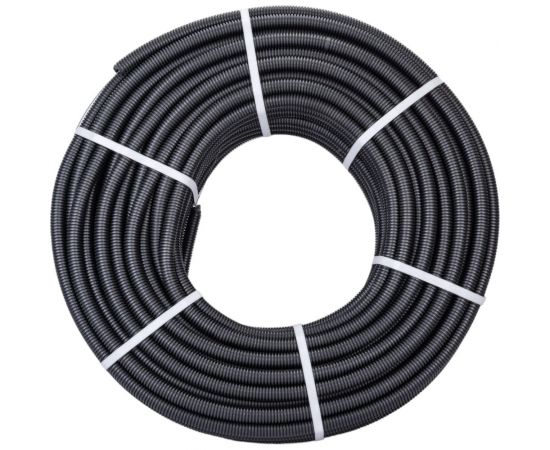 Гибкая гофрированная труба DKC ПВХ, диаметр 20 мм, лёгкая, с протяжкой, 100м, цвет черный 91920B – изображение 2