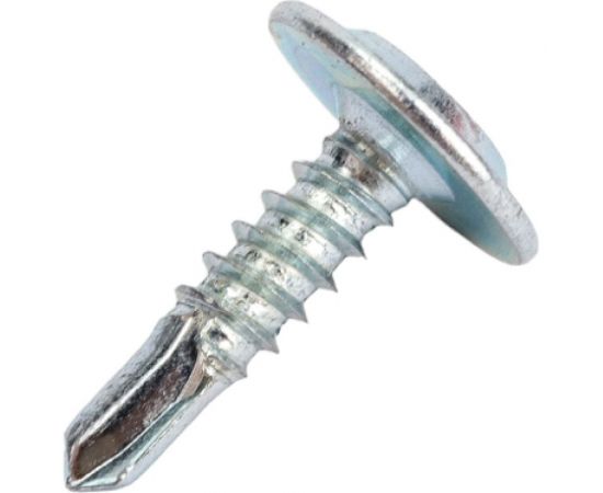 Саморез с прессшайбой HIMTEX для листов металла до 5 мм, с усил. св., PH2, 4,2х16, 1000 шт. 4216МSD – изображение 4