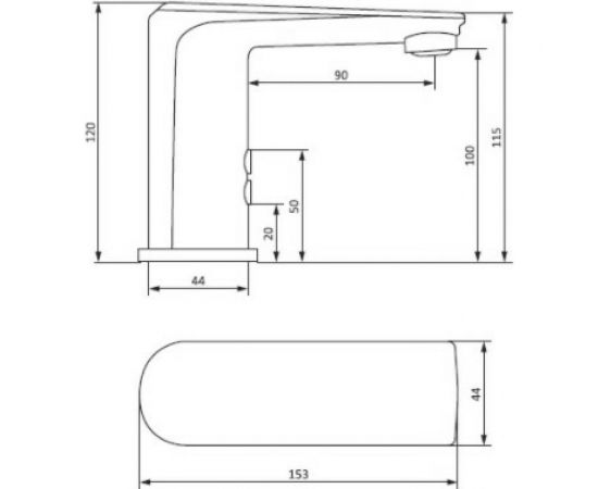 Смеситель для умывальника Damixa, Origin Evo 2 сенсорный 780290000 – изображение 2