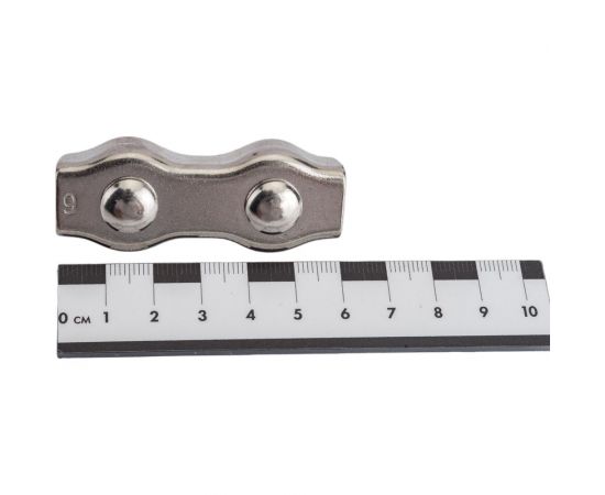 Зажим для троса ЕВРОПАРТНЕР DUPLEX D6 мм, нержав. сталь, 1 шт. G1 8284 – изображение 2